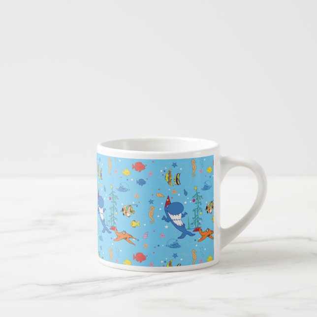 Happy Christmas Shark Espresso Cup (Right)