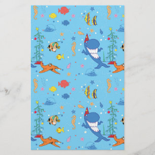 Happy Christmas Shark Stationery