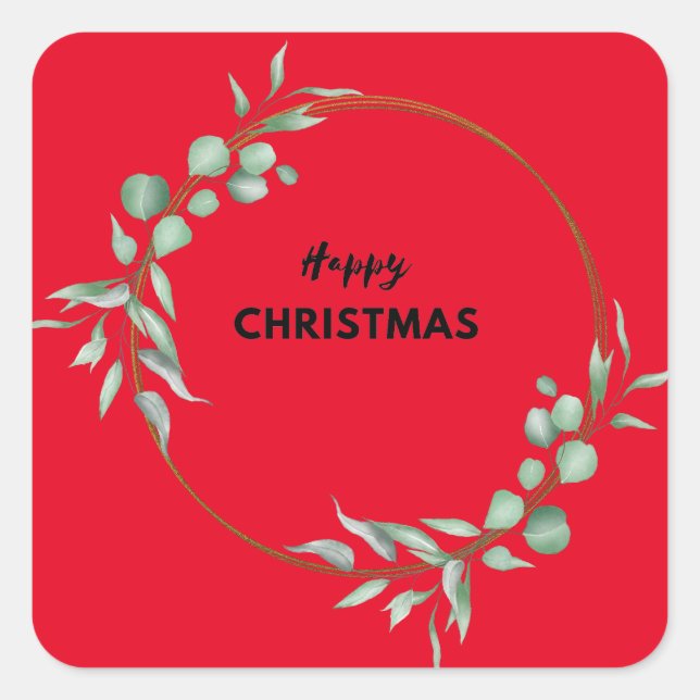 Happy Christmas stickers  (Front)