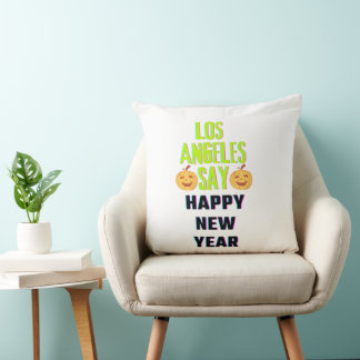 happy christmas throw pillow
