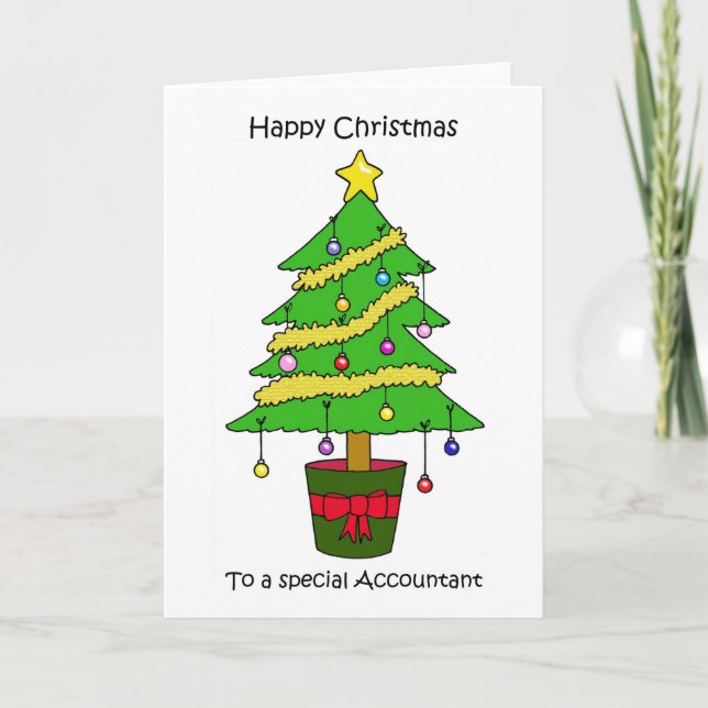 Happy Christmas to Accountant Holiday Card (Front)
