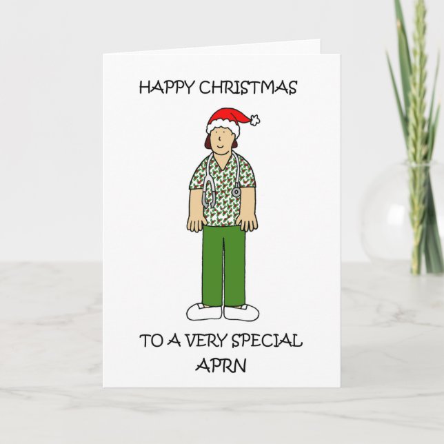Happy Christmas to APRN for Female Holiday Card (Front)