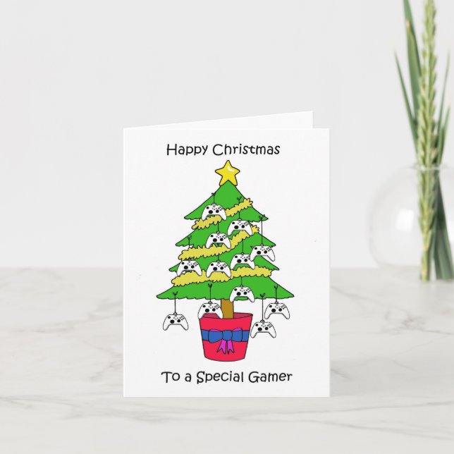 Happy Christmas to Gamer Card (Front)