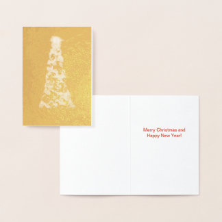Happy Christmas Tree Foil Card