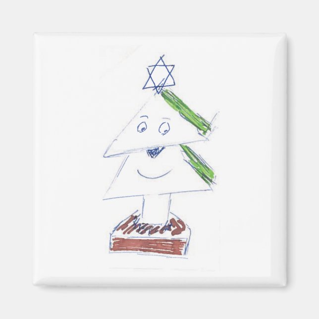 Happy Christmas Tree Magnet (Front)