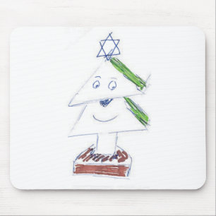 Happy Christmas Tree Mouse Pad