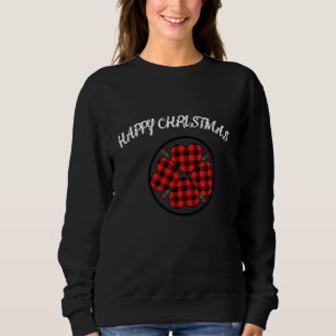 Happy Christmas Women Black Sweatshirt