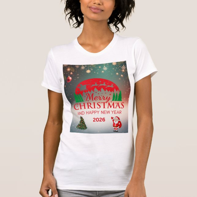 Happy Christmes T Shirt (Front)