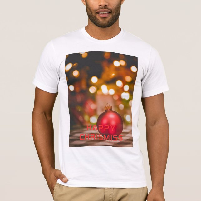 Happy christmiss festive t shirt (Front)