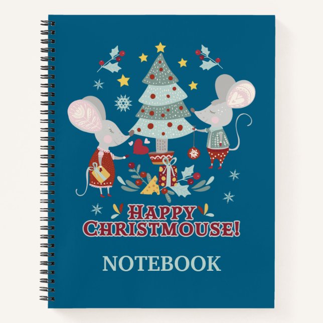 Happy Christmouse Notebook (Front)