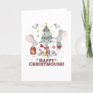 Happy Christmouse Thank You Card