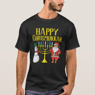Happy Christmukkah Christmas Hanukkah Pajamas T-Shirt