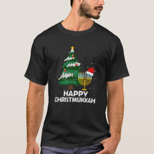 Happy Christmukkah Hanukkah Chanukah Jewish Merry T-Shirt