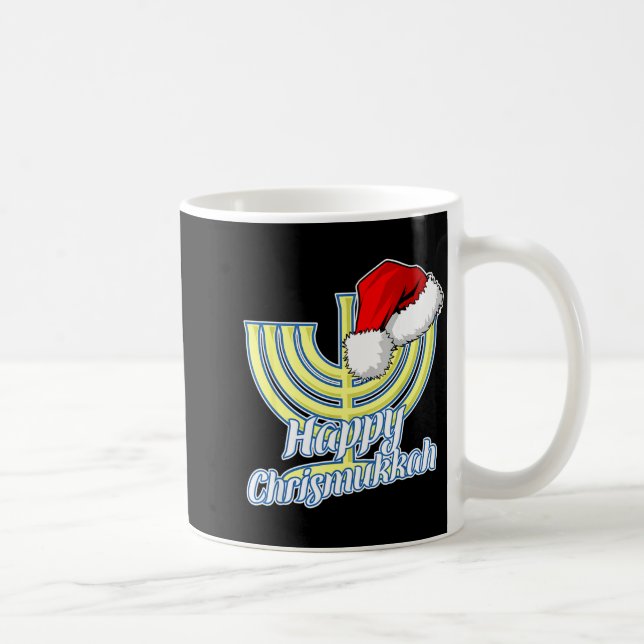 Happy Christmukkah Hanukkah Christmas  Coffee Mug (Right)