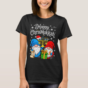 Happy Christmukkah Hanukkah Christmas Gnome Xmas F T-Shirt