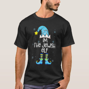 Happy Christmukkah Jewish I'm The Jewish Elf Chris T-Shirt