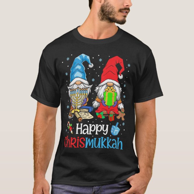 Happy Christmukkah Ugly Sweater Hanukkah Christmas (Front)
