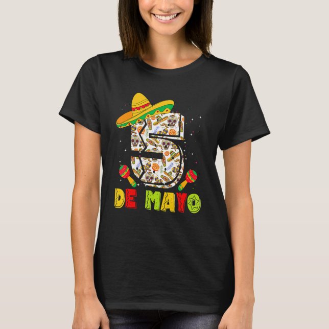 Happy Cinco De Mayo 2023 Mexican Party Lets Fiesta T-Shirt (Front)
