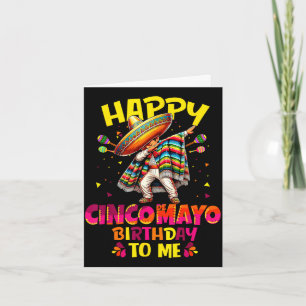 Happy cinco de mayo birthday to mexican sombrero card