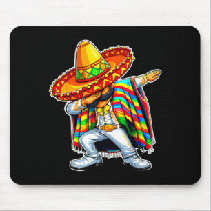 Happy cinco de mayo dabbing boy man mexican mouse pad