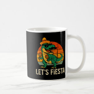 Happy cinco de mayo dino t-rex mexican fiesta boys coffee mug