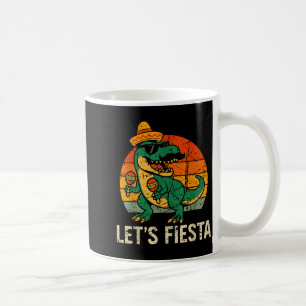Happy cinco de mayo dino t-rex mexican fiesta boys coffee mug