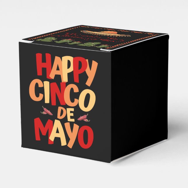 Happy Cinco De Mayo Favour Box (Front Side)
