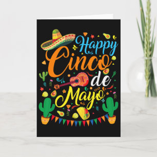Happy Cinco De Mayo Fiesta Mexican Party 5 De Mayo Card