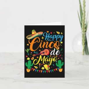 Happy Cinco De Mayo Fiesta Mexican Party 5 De Mayo Card