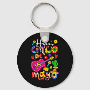 Happy Cinco De Mayo Fiesta Mexican Party 5 De Mayo Key Ring