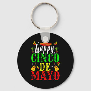 Happy cinco de mayo fiesta mexican party 5 de mayo key ring