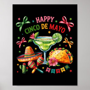 Happy Cinco De Mayo Fiesta Mexican Party Men Women Poster