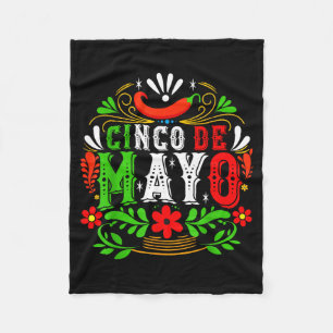 Happy cinco de mayo fiesta squad 5 de mayo mexican fleece blanket