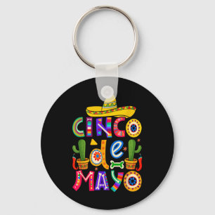 Happy Cinco De Mayo Fiesta Squad 5 De Mayo Mexican Key Ring