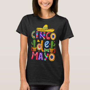 Happy Cinco De Mayo Fiesta Squad 5 De Mayo Mexican T-Shirt