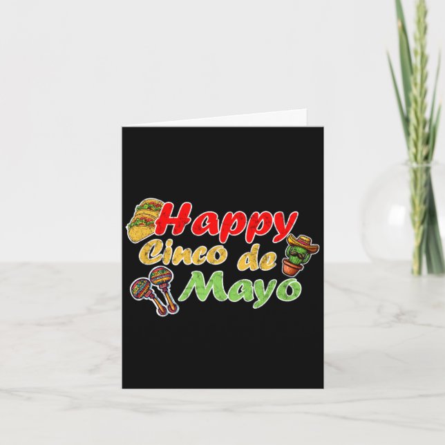 Happy cinco de mayo funny mexico celebration card (Front)