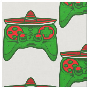 happy cinco de mayo gamer geeky mexican fabric