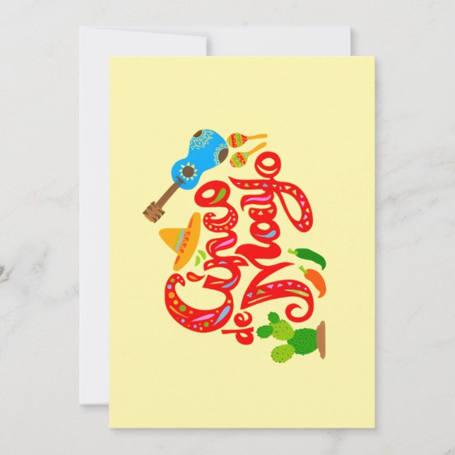 Happy Cinco de Mayo Greeting Card (Front)