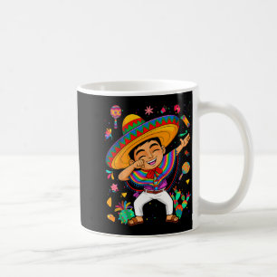 Happy cinco de mayo mexican boy dabbing ponchoHapp Coffee Mug