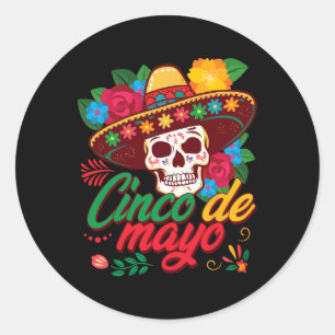 Happy Cinco De Mayo Mexican Fiesta 5 De Mayo Boys Classic Round Sticker