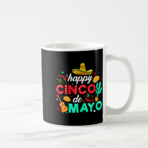 Happy cinco de mayo mexican fiesta tacos sombrero coffee mug