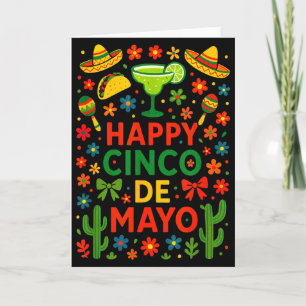 Happy Cinco De Mayo - Mexican Party Fiesta Cactus  Card