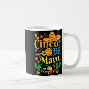 Happy cinco de mayo mexican sombrero margarita coffee mug