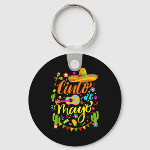 Happy cinco de mayo mexican sombrero margaritaHapp Key Ring