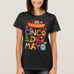 Happy cinco de mayo mexican sombrero margaritaHapp T-Shirt