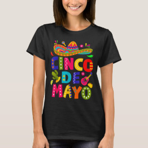 Happy cinco de mayo mexican sombrero margaritaHapp T-Shirt
