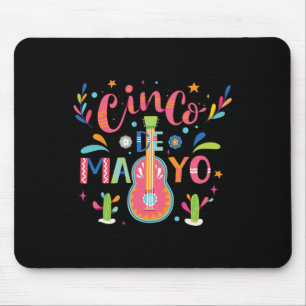 Happy Cinco De Mayo Mexico Fiesta Taco Guitar Cinc Mouse Pad