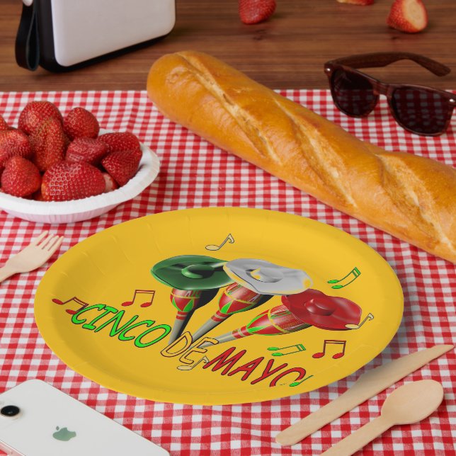 Happy Cinco de Mayo Paper Plate (Picnic)