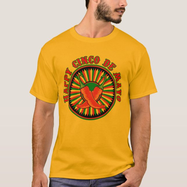 Happy Cinco De Mayo T-Shirt (Front)