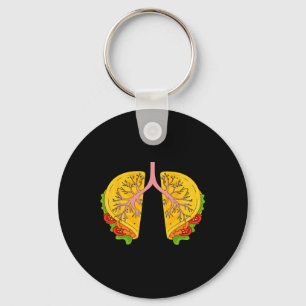 Happy Cinco De Mayo Taco Lungs Respiratory Therapi Key Ring